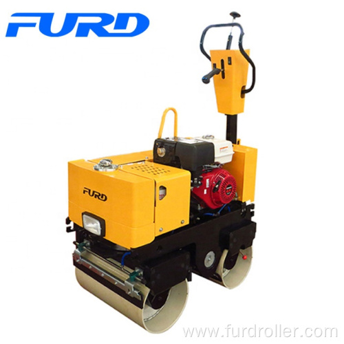800kg Petrol Engine Small Double Drum Vibratory Roller Capacity
